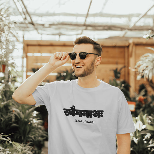 Lord Of Swag | Men Puff Print Terry Oversized Tee