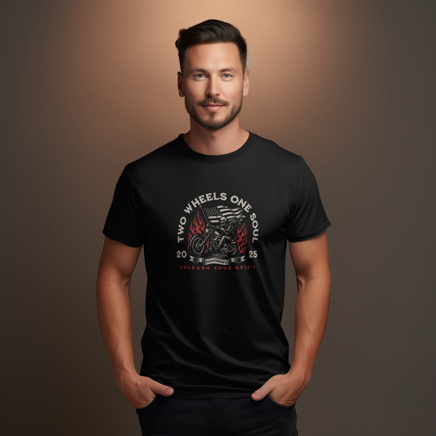 Two Wheels One Soul | Men Supima T-Shirt