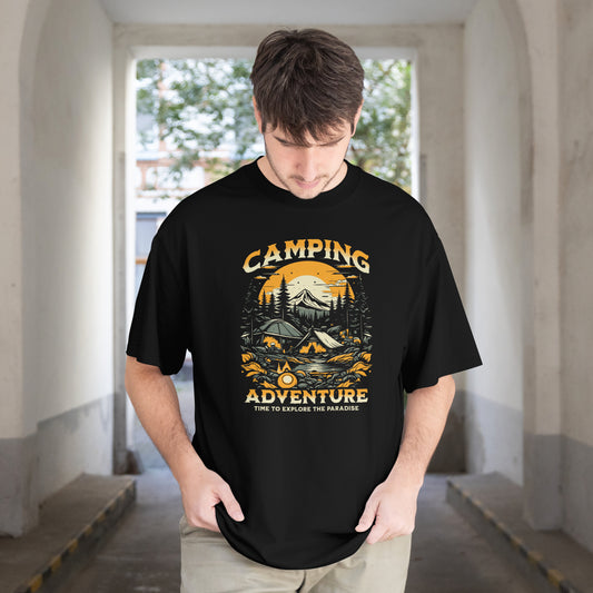 Camping Adventures | Men Oversized Classic T-Shirt
