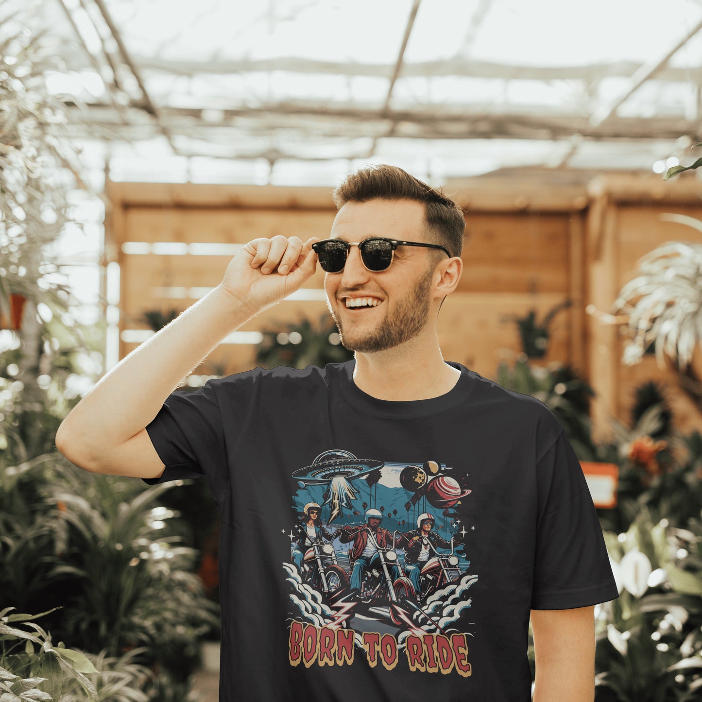 Born To Ride | Men Terry Oversized Tee