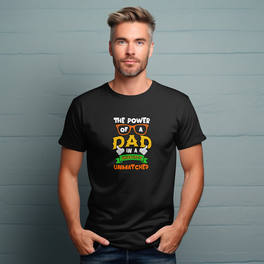Power Of Dad | Men Classic Crew T-Shirt