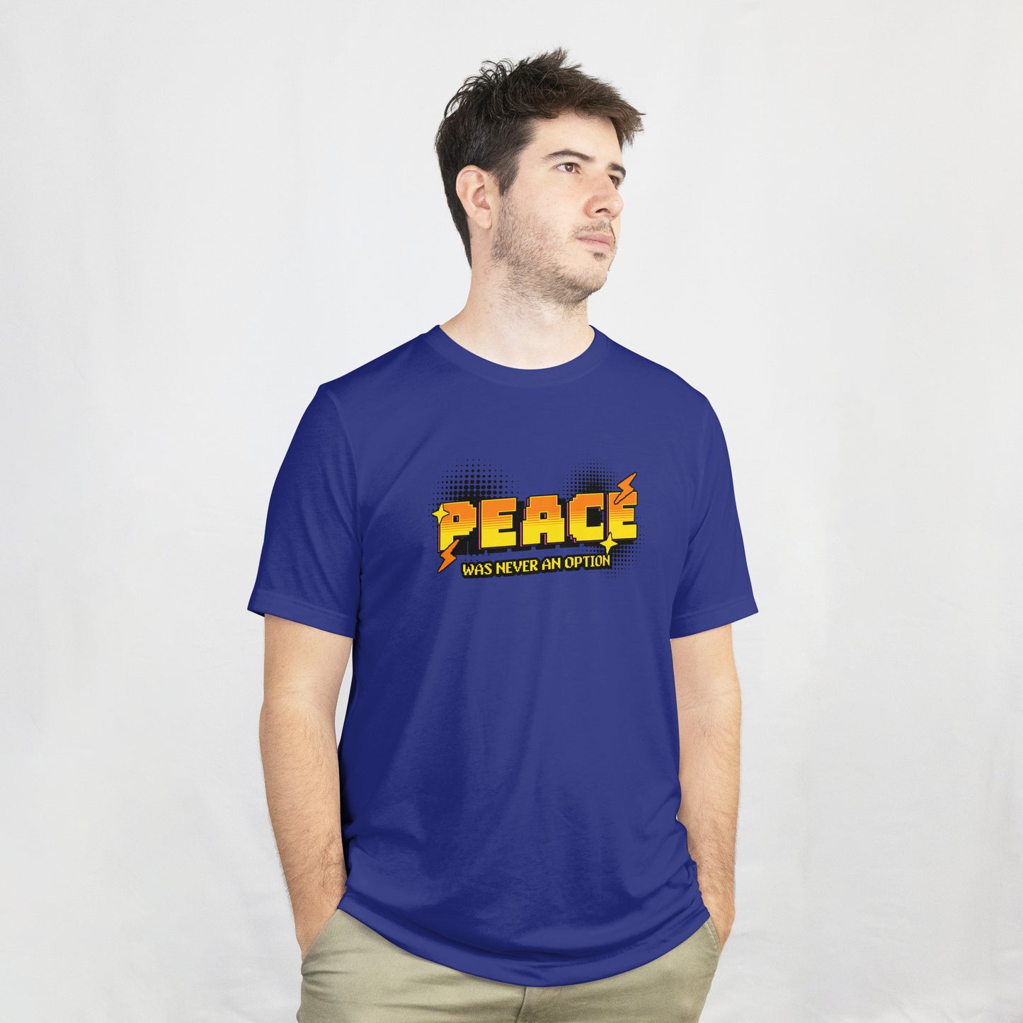 Peace Was Never An Option | Men Classic Crew T-Shirt