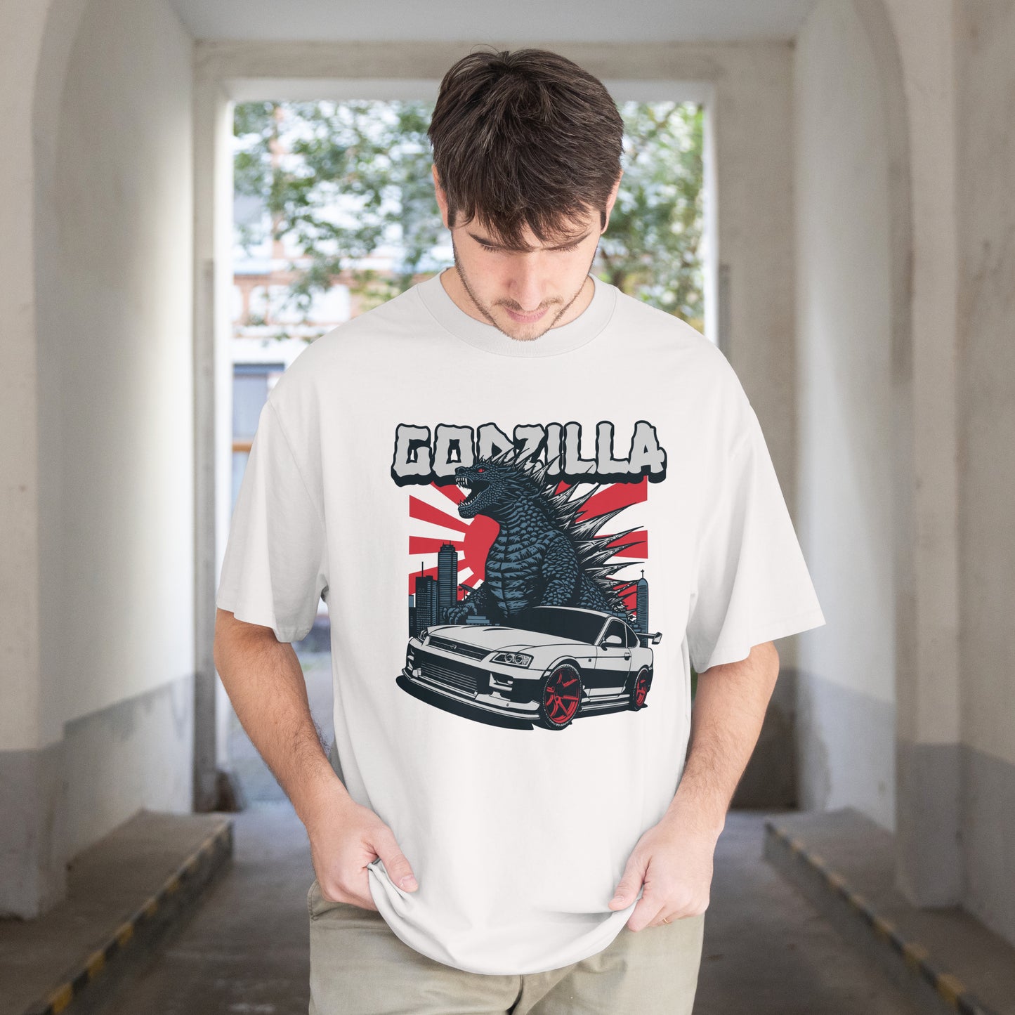 Godzilla | Men Terry Oversized Tee