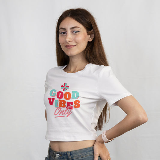 Good Vibes Only | Crop Top
