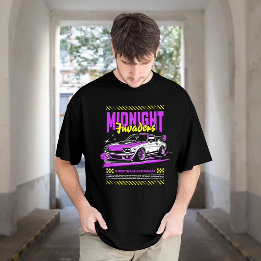 Midnight Invaders | Men Oversized Classic T-Shirt