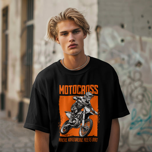 Motocross | Men Oversized Classic T-Shirt
