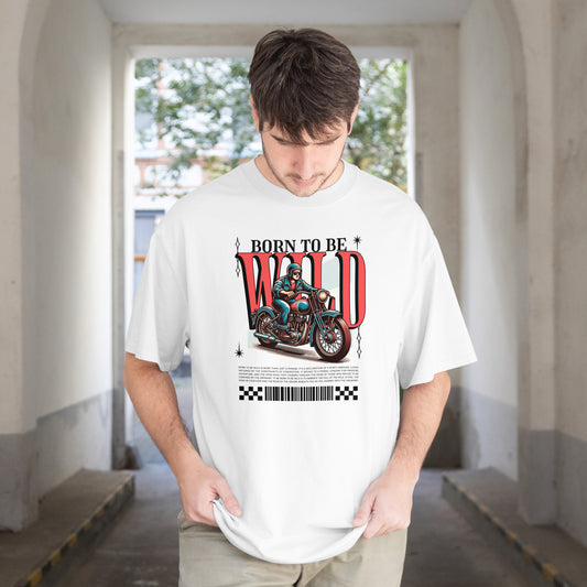Born To Be Wild | Men Terry Oversized Tee