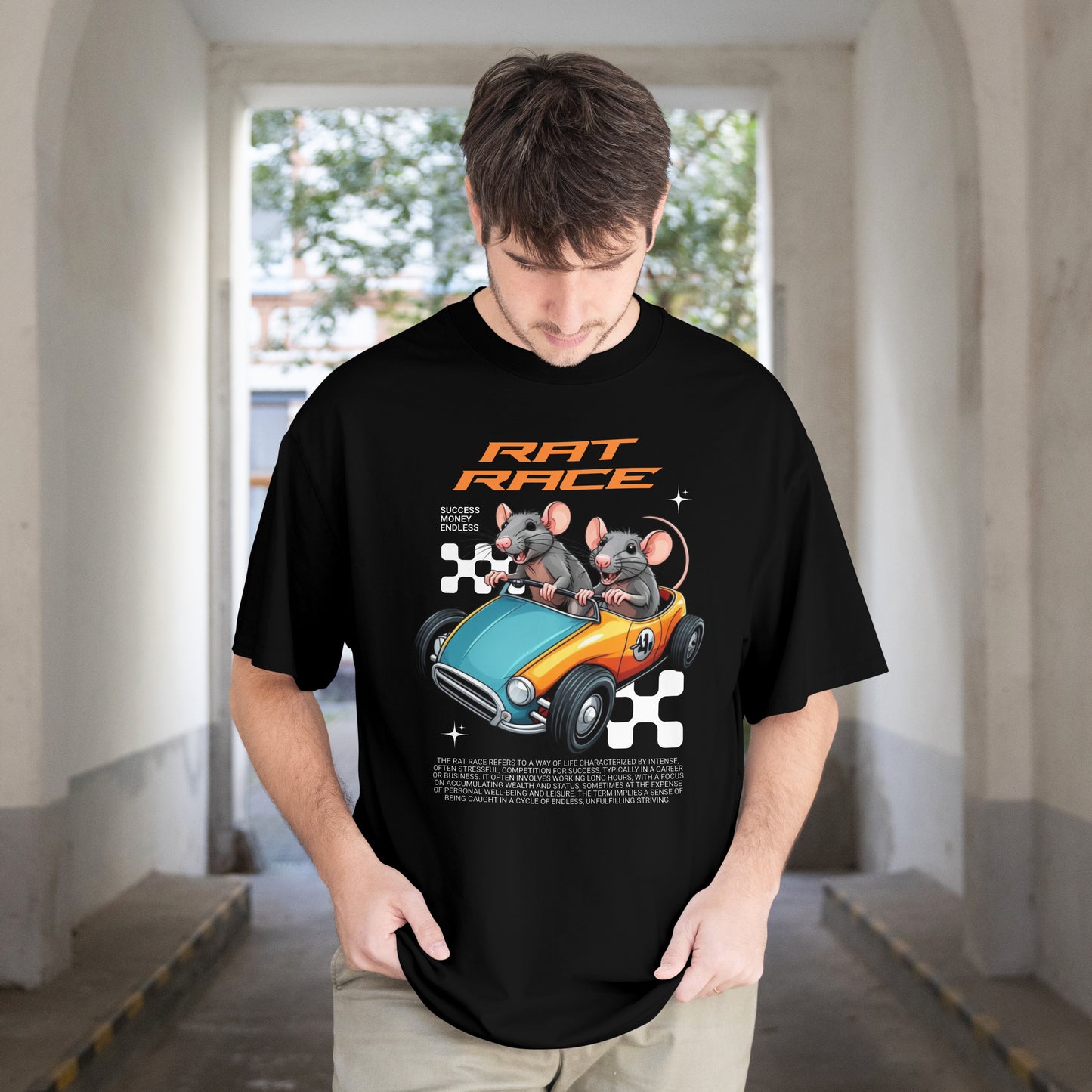 Rat Race | Men Oversized Classic T-Shirt