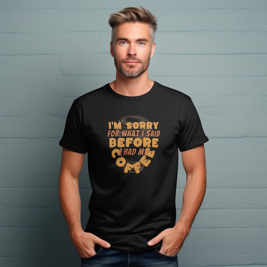 Before My Coffee | Men Supima T-Shirt