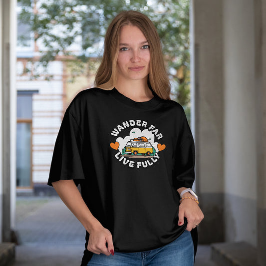 Wander Far | Women Oversized Standard T-Shirt