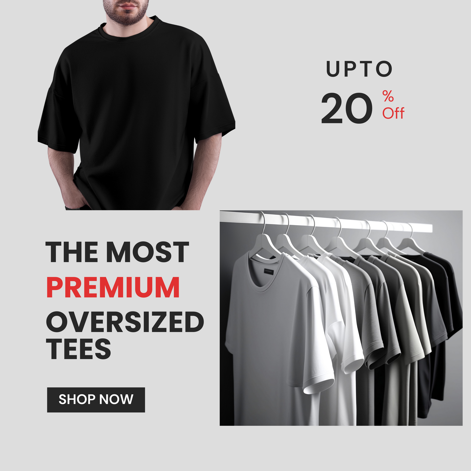 Men's Premium Oversized Tshirts