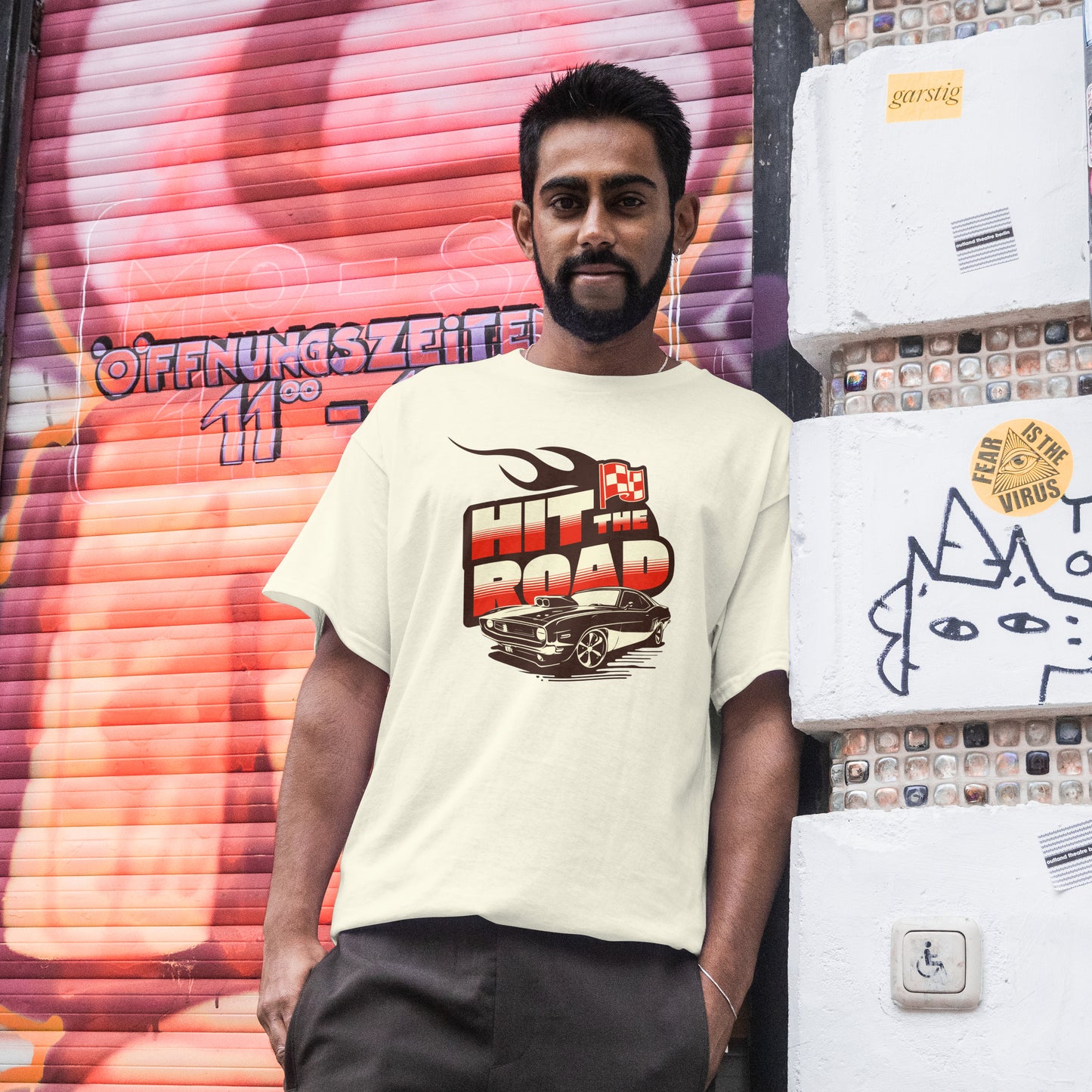 Hit The Road | Men Terry Oversized Tee