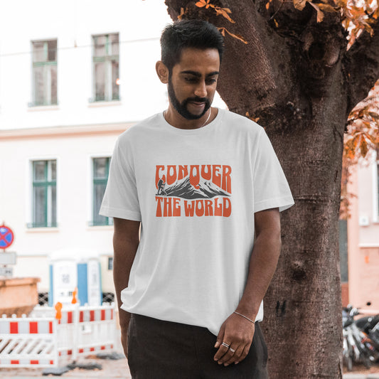Conquer The World | Men Oversized Classic T-Shirt