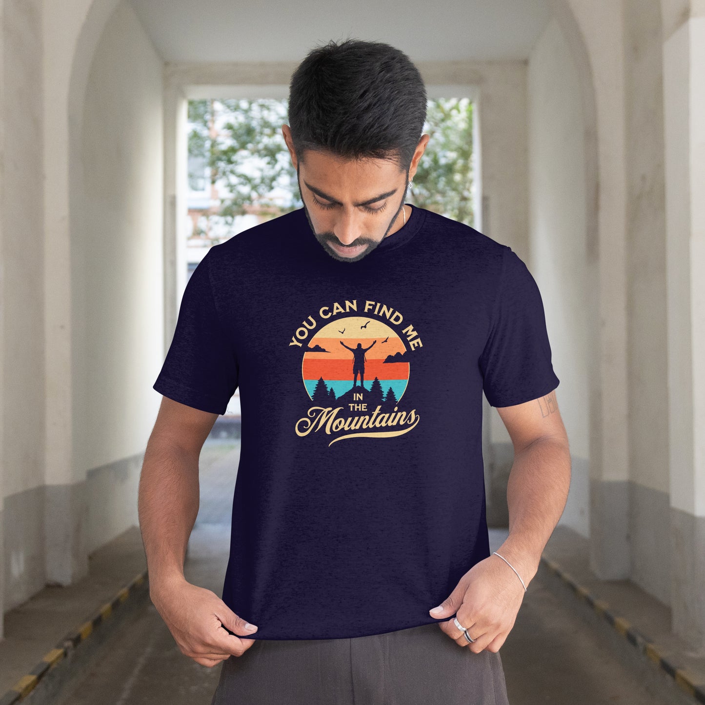 In The Mountains | Men Classic Crew T-Shirt