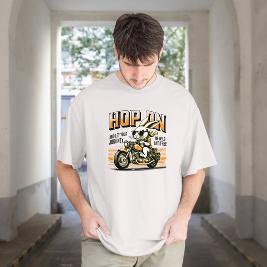 Hop On | Men Oversized Classic T-Shirt