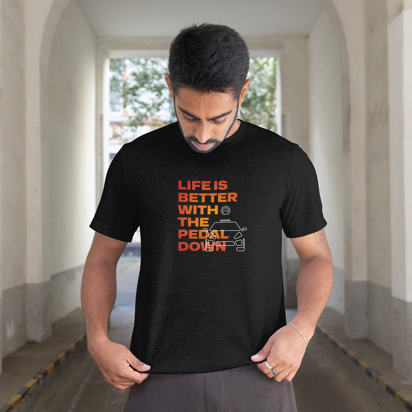Pedal Down | Men Classic Crew T-Shirt