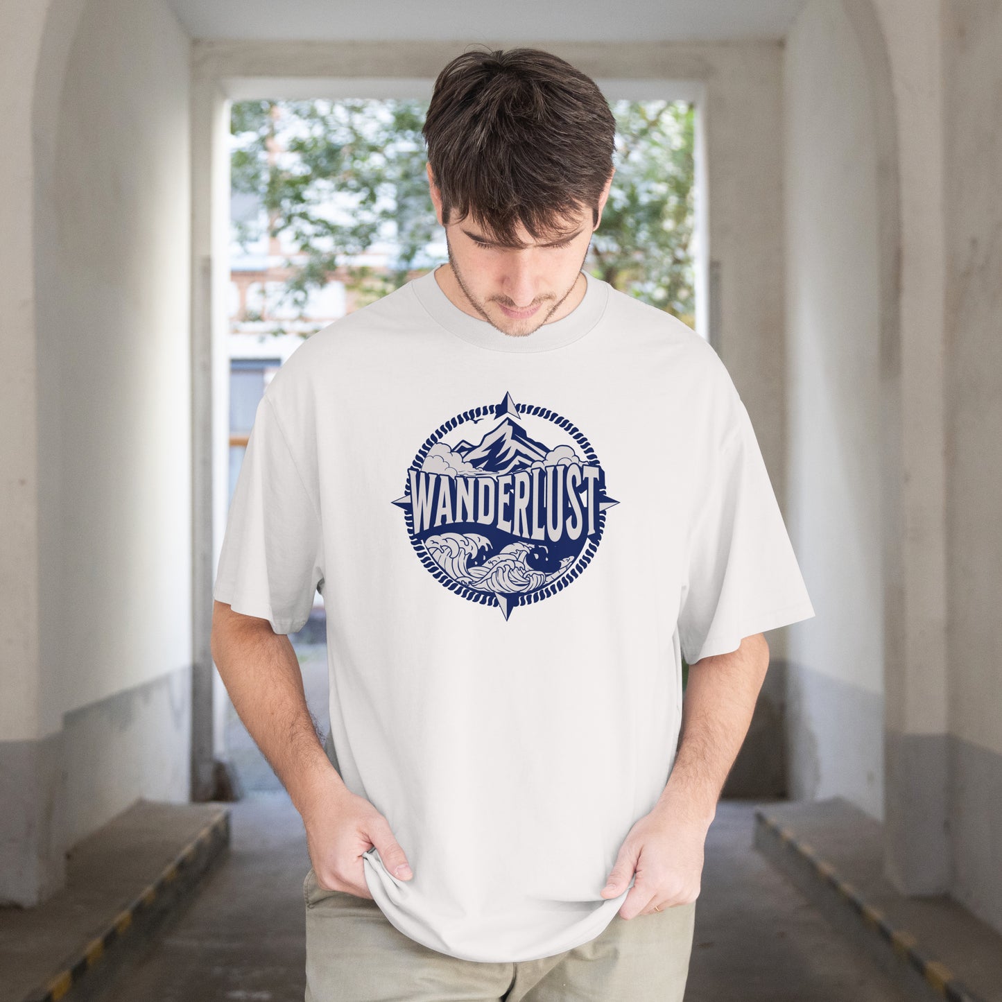Wanderlust | Men Oversized Classic T-Shirt