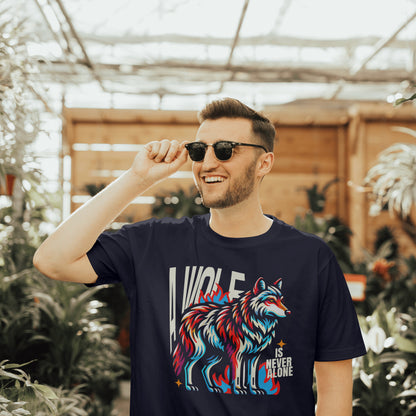 A Wolf Is Never Alone | Men Terry Oversized Tee